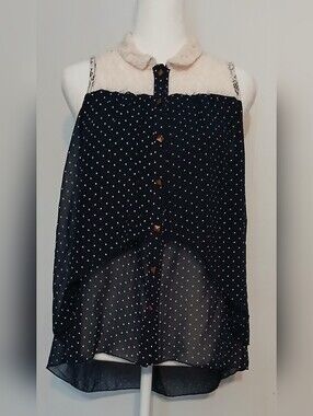 HeartSoul Unique Polka Dot Blouse